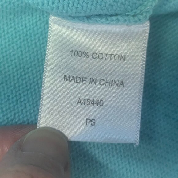 Appleseed's Petites Size Small Teal Sweater - Picture 4 of 10